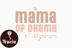 Mama of Drama Mom Retro Svg Girl Mom Design 269