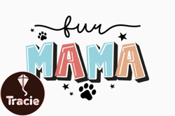 Retro Fur Mama Quote Svg Dog Lover Design23
