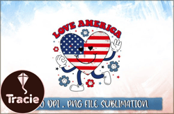4th of July PNG, Love America PNG Design 28