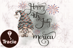 4th of July  Gnome Patriotic July 4 Design 58