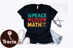 Peace Love Math Vintage Math Design