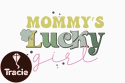 Lucky Mommy St Patricks Day SVG Retro Design11