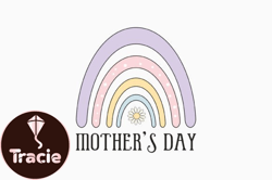 Mom of Girls Retro Mothers Day Design 322