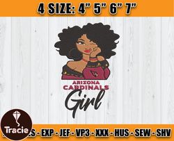 Cardinals Embroidery, NFL Girls Embroidery, NFL Machine Embroidery Digital, 4 sizes Machine Emb Files -12 -Wayne