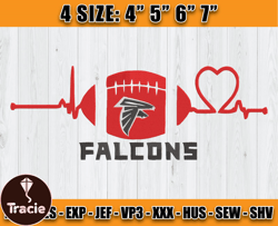 Atlanta Falcons Embroidery, NFL Falcons Embroidery, NFL Machine Embroidery Digital, 4 sizes Machine Emb Files-04-Tracie
