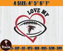 Atlanta Falcons Embroidery, NFL Falcons Embroidery, NFL Machine Embroidery Digital, 4 sizes Machine Emb Files-08-Tracie