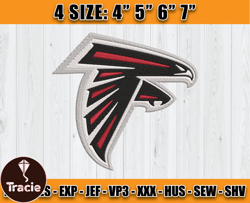 Atlanta Falcons Embroidery, NFL Falcons Embroidery, NFL Machine Embroidery Digital, 4 sizes Machine Emb Files-18-Tracie