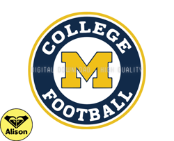 Michigan Wolverines Rugby Ball Svg, ncaa logo, ncaa Svg, ncaa Team Svg, NCAA, NCAA Design 44