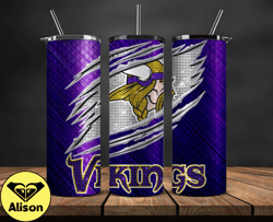 Minnesota Vikings Tumbler Wraps ,Vikings Logo, Nfl Tumbler Png Tumbler 117