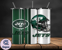 New York Jets Tumbler Wrap, NFL Logo Tumbler Png, NFL Design Png-38