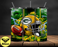 Green Bay Packers Tumbler Wraps, ,Nfl Teams, Nfl Sports, NFL Design Png, Design by Alison 12