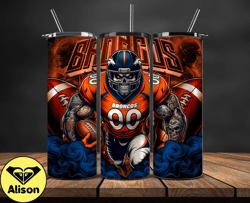 Denver Broncos Tumbler Wrap, Football Wraps, Logo Football PNG, Logo NFL PNG, All Football Team PNG - 10
