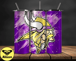 Minnesota VikingsNFL Tumbler Wrap, Nfl Teams, NFL Logo Tumbler Png, NFL Design Png Design by Cookies 13