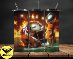 San Francisco 49ers Super Bowl Tumbler Png, Super Bowl 2024 Tumbler Wrap 36