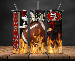 San Francisco 49ers Tumbler Wrap, Fire Hand NFL Tumbler Wrap 03