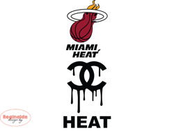 Miami Heat PNG, Chanel NBA PNG, Basketball Team PNG,  NBA Teams PNG ,  NBA Logo Design 19