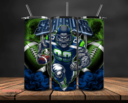 Seattle Seahawks Tumbler Wrap, Football Wraps, Logo Football PNG, Logo NFL PNG, All Football Team PNG - 29