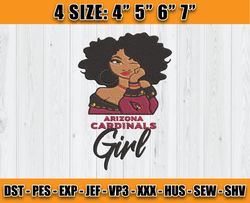 Cardinals Embroidery, NFL Girls Embroidery, NFL Machine Embroidery Digital, 4 sizes Machine Emb Files -12 -Reginalde