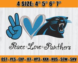 Panthers Embroidery, NFL Panthers Embroidery, NFL Machine Embroidery Digital, 4 sizes Machine Emb Files -24 Reginalde