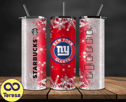 New York Giants Christmas Tumbler Png, NFL Merry Christmas Png, NFL, NFL Football Png 56
