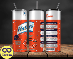 Chicago Bears Haters Be Gone Tumbler Png,Nfl Tumbler Png 04