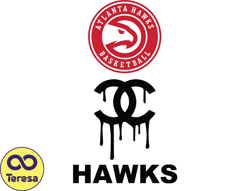 Atlanta Hawks PNG, Chanel NBA PNG, Basketball Team PNG,  NBA Teams PNG ,  NBA Logo Design 23