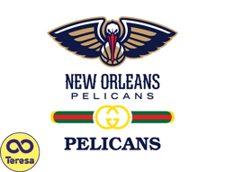 New Orleans Pelicans PNG, Gucci NBA PNG, Basketball Team PNG,  NBA Teams PNG ,  NBA Logo  Design 68