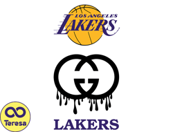 Los Angeles Lakers PNG, Gucci NBA PNG, Basketball Team PNG,  NBA Teams PNG ,  NBA Logo  Design 119