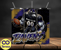 Baltimore Ravens Tumbler Wrap, Nfl Teams,Nfl Logo football, Logo Tumbler PNG, Design by Teresa Store 03