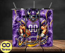 Minnesota VikingsTumbler Wrap, NFL Logo Tumbler Png, Nfl Sports, NFL Design Png-21