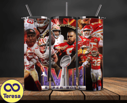 San Francisco 49ers Super Bowl Tumbler Png, Super Bowl 2024 Tumbler Wrap 56