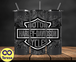 Harley Tumbler Wrap,Harley Davidson PNG, Harley Davidson Logo, Design by Cookies 35