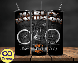 Harley Tumbler Wrap,Harley Davidson PNG, Harley Davidson Logo, Design by Cookies 41