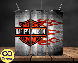 Harley Tumbler Wrap,Harley Davidson PNG, Harley Davidson Logo, Design by Cookies 45