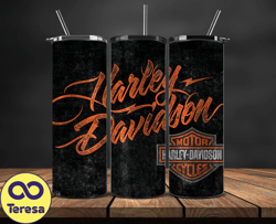 Harley Tumbler Wrap,Harley Davidson PNG, Harley Davidson Logo, Design by Cookies 48