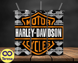 Harley Tumbler Wrap,Harley Davidson PNG, Harley Davidson Logo, Design by Cookies 55