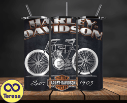 Harley Tumbler Wrap,Harley Davidson PNG, Harley Davidson Logo, Design by Cookies 72
