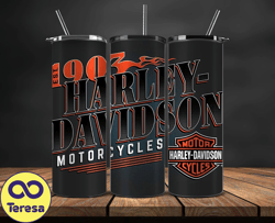 Harley Tumbler Wrap,Harley Davidson PNG, Harley Davidson Logo, Design by Cookies 83