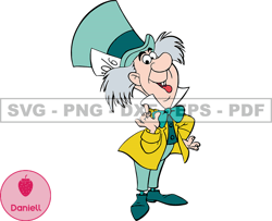 The Mad Hatter Svg, Alice in Wonderland Svg, Cartoon Customs SVG, EPS, PNG, DXF 35