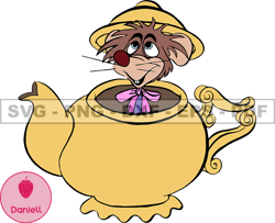 Mouse In Teapot Svg, Alice in wonderland mouse,  Cartoon Customs SVG, EPS, PNG, DXF 43
