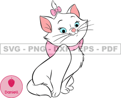 Disney Cat Marie Svg, Kitten Cat Marie Png, Cartoon Customs SVG, EPS, PNG, DXF 155
