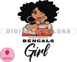 Cincinnati Bengals Girl Svg, Girl Svg, Football Team Svg, NFL Team Svg, Png, Eps, Pdf, Dxf file 07