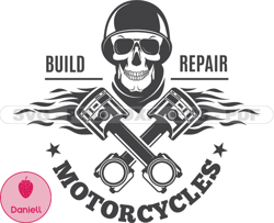 Motorcycle svg logo, Motorbike SVG PNG, Harley Logo, Skull SVG Files, Motorcycle Tshirt Design, Digital Download 281