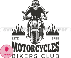 Motorcycle svg logo, Motorbike SVG PNG, Harley Logo, Skull SVG Files, Motorcycle Tshirt Design, Digital Download 284