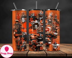 Browns Sports Tumbler, 32 Team Football Tumbler Png Design, Nfl Tumbler Wrap 09