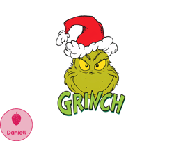 Grinch Christmas SVG, christmas svg, grinch svg, grinchy green svg, funny grinch svg, cute grinch svg, santa hat svg 12