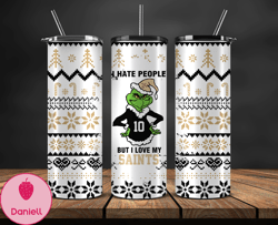 New Orleans Saints Christmas Tumbler Png, NFL Merry Christmas Png, NFL, NFL Football Png 123