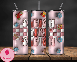 Grinchmas Christmas 3D Inflated Puffy Tumbler Wrap Png, Christmas 3D Tumbler Wrap, Grinchmas Tumbler PNG 07