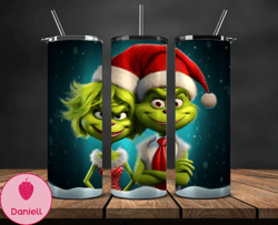 Grinchmas Christmas 3D Inflated Puffy Tumbler Wrap Png, Christmas 3D Tumbler Wrap, Grinchmas Tumbler PNG 32
