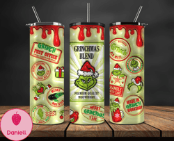 Grinchmas Christmas 3D Inflated Puffy Tumbler Wrap Png, Christmas 3D Tumbler Wrap, Grinchmas Tumbler PNG 39